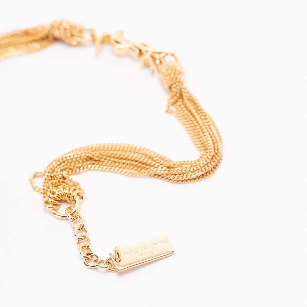 SAINT LAURENT YSL Cassandra monogram chain bracelet - Picture 3 of 4